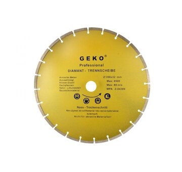 Kotouč řezný diamantový segmentový 350x32mm GEKO