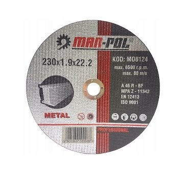 Kotouč řezný na kov, 230x1,9x22,2mm MAR-POL