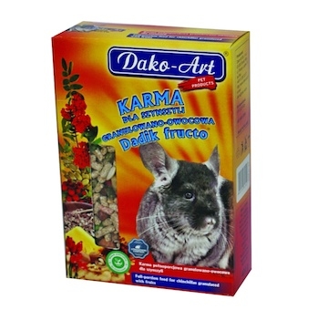 Krmivo s ovocem činčila Dako 400 g 