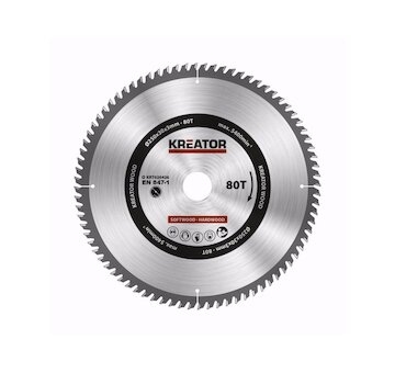 KRT020426 - Pilový kotouč na dřevo 250mm, 80T KREATOR