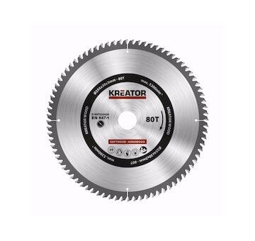 KRT020429 - Pilový kotouč na dřevo 254mm, 80T KREATOR