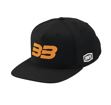 kšiltovka 100% - BB33 Snapback černá/oranžová (vel. UNI)