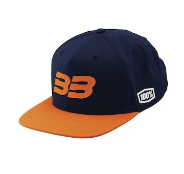 kšiltovka 100% - BB33 Snapback modrá/oranžová (vel. UNI)