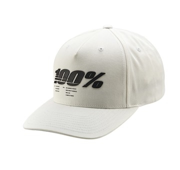kšiltovka 100% - STAUNCH Snapback bíla (vel. UNI)