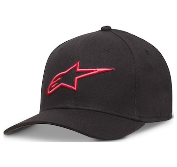kšiltovka AGELESS CURVE, ALPINESTARS (černá/červená, vel. 2XL/3XL)