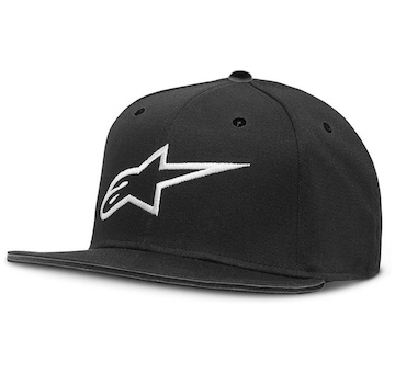 kšiltovka AGELESS FLATBILL, ALPINESTARS (černá/bílá, vel. S/M)
