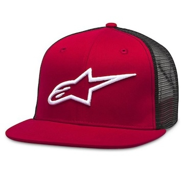 kšiltovka CORP TRUCKER, ALPINESTARS (červená/černá)