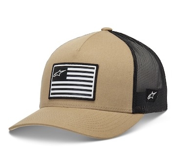 kšiltovka FLAG SNAP HAT, ALPINESTARS (písková/černá/bílá)