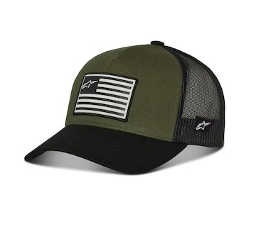 kšiltovka FLAG SNAP HAT, ALPINESTARS (zelená/černá)