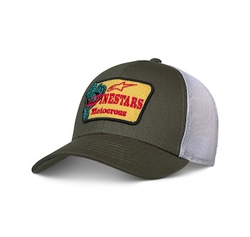 kšiltovka HARDWARE TRUCKER, ALPINESTARS (zelená/bílá)