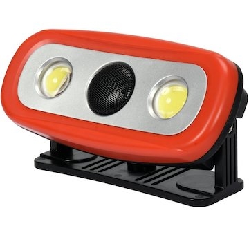 Lampa pracovní s reproduktorem 2 x 15W IP44