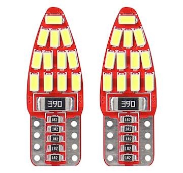 LED CANBUS 24SMD 3014 T10e (W5W) White 12V
