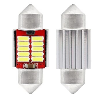 LED CANBUS 4014 10SMD Festoon C5W C10W C3W 31mm White 12V/24V