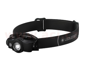 LED LENSER MH4 - outdoorová dobíjecí čelovka černo-černá, dosvit 180 m, záruka 7 let