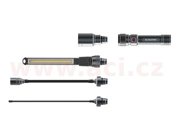 LED LENSER WORKERS FRIEND - ruční svítilna pracovní se 4 vyměnnými hlavicemi, dobíjecí, záruka 7 let