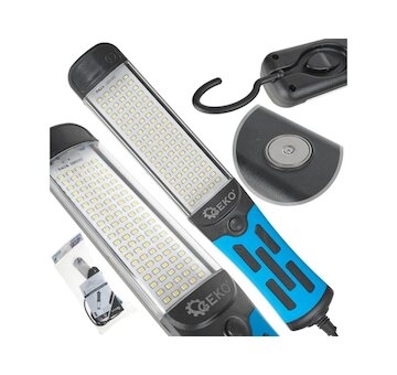 LED pracovní svítilna 230 V, 15 W, s magnetem a háčkem GEKO