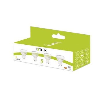 LED žárovka eko sada 4x5W GU10 REL 37 RETLUX