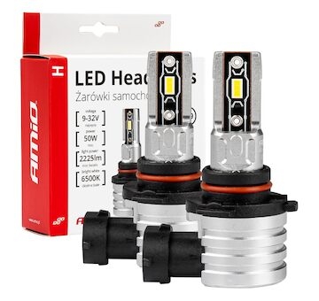 LED žárovky hlavního svícení H-mini HB3 9005/HIR1 9011/H10 AMiO