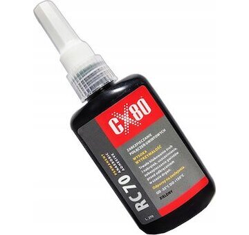 Lepidlo na závity zelené vysokopevnostní CX80 RC-70 Threadlocker High Strength 50 ml