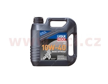 LIQUI MOLY Motorbike 4T 10W40 Basic Offroad, plně syntetický motorový olej 4 l