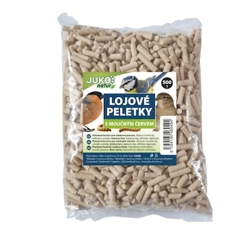 Lojové peletky s moučným červem JUKO, sáček 500 g 