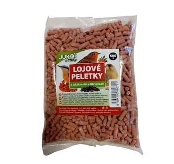 Lojové peletky s rozinkami a jeřabinami JUKO, sáček 500 g