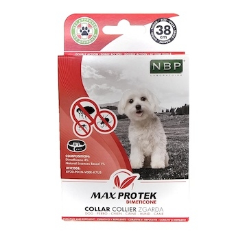 Max Protek repelentní fluorescenční obojek, pes 38 cm