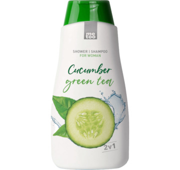 Me Too sprchový gel a šampon Cucumber&Green tea, dámský 500ml
