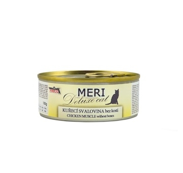 MERI Deluxe Cat kuřecí svalovina bez kosti, konzerva 100 g