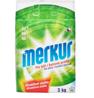 Merkur prací prášek pro bílé i barevné 3kg 60PD