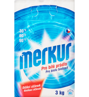Merkur prací prášek pro bílé prádlo 3kg 60PD