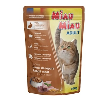 Miau Miau Cat králičí, kapsa 100 g