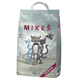 MIKEŠ Premium bílé hrudkující 10 kg
