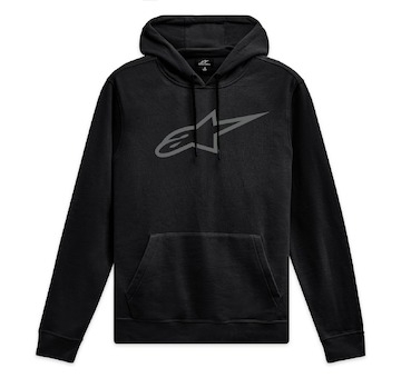 mikina AGELESS HOODIE 3, ALPINESTARS (černá/šedá, vel. L)
