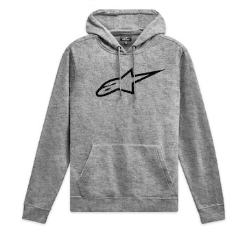 mikina AGELESS HOODIE 3, ALPINESTARS (šedá/černá, vel. M)