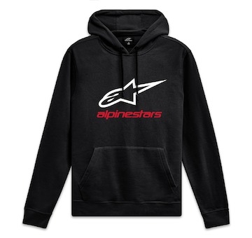 mikina ALWAYS HOODIE 3, ALPINESTARS (černá/bílá/červená, vel. M)