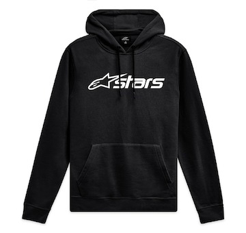 mikina BLAZE HOODIE 3, ALPINESTARS (černá/bílá, vel. XL)