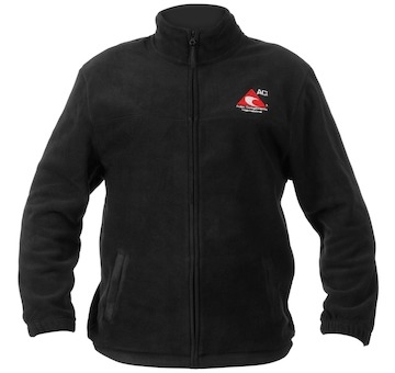Mikina černá na zip fleece (velikost XL)