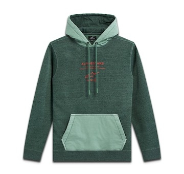 mikina OCCURANCE HOODIE, ALPINESTARS (zelená, vel. M)