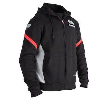 mikina RACING, OXFORD (černá/šedá/červená, vel. XS)