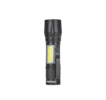 Mini taktická svítilna COB LED 10 W, 500 lm, 500 mAh - GEKO
