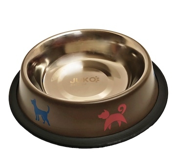 Miska nerez hnědá potisk 0,2 l