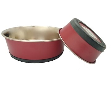 Miska nerez těžká silikonový pásek 0,55 l