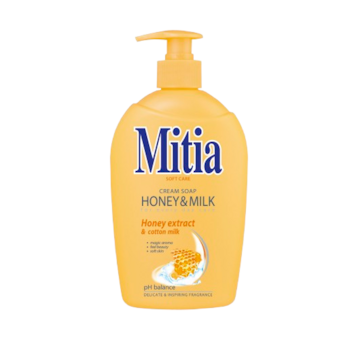 Mitia tekuté mýdlo 500ml Honey&Milk s dávkovačem
