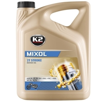 Motorový olej K2 MIXOL 2T Stroke, 5 l