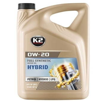 Motorový olej K2 TEXAR 0W-20 HYBRID, 5 l