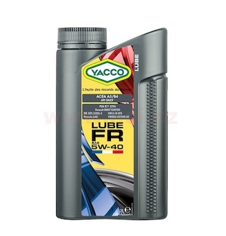 Motorový olej YACCO LUBE FR 5W40 1L