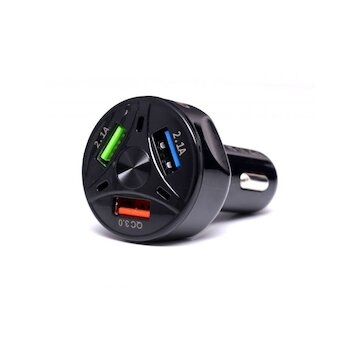 Nabíječka do auta QUICK CHARGE 3.0, 3xUSB KRAFT&DELE