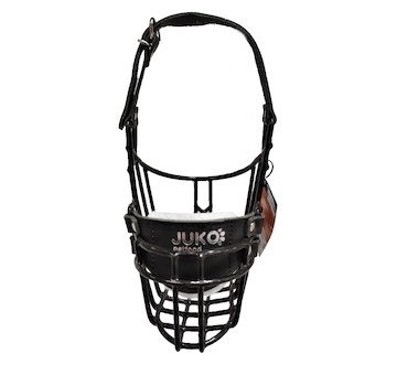 Náhubek černý/kůže kokr, foxteriér, velššpringršpaněl - pes