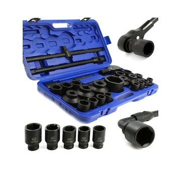 Nástrčné rázové hlavice 26ks, 3/4", 1" BJC